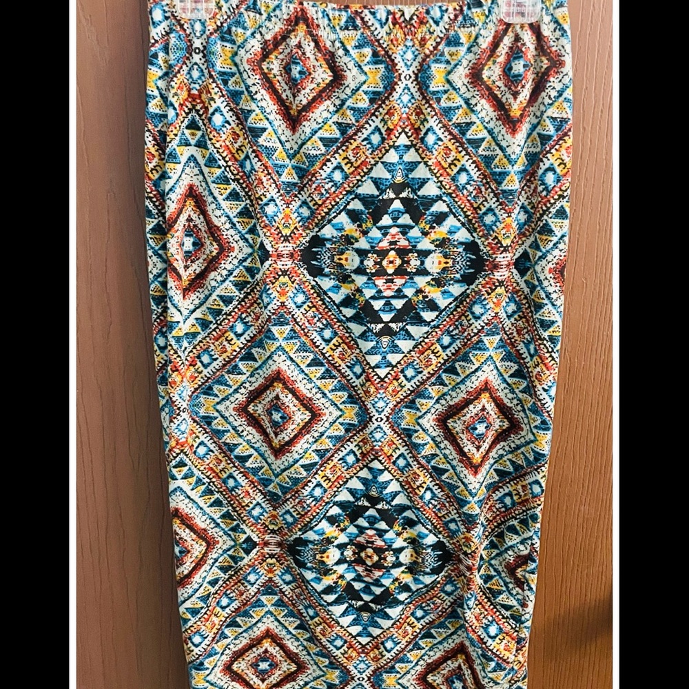 Say What? Pencil patterned skirt medium